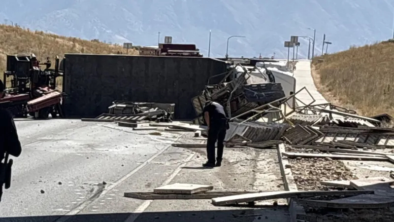 Commercial truck driver killed after tall equipment strikes Lehi train overpass