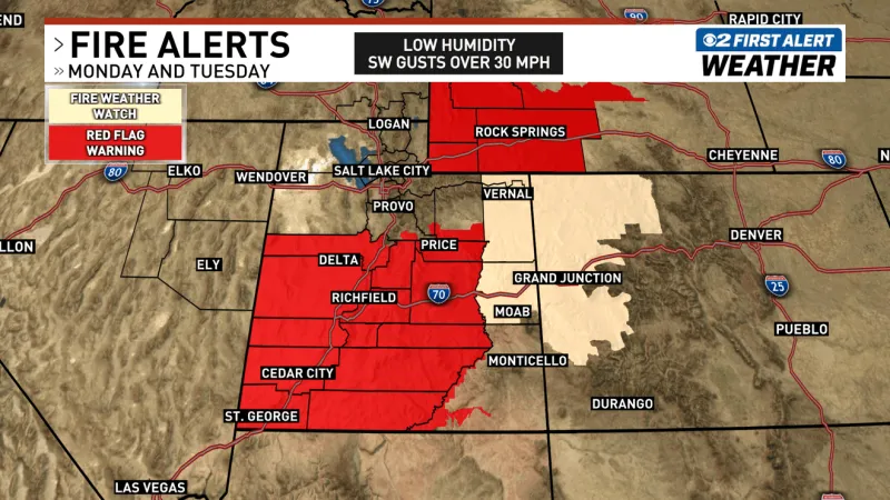 Fire danger remains high in Utah despite temporary reprieve from strong winds