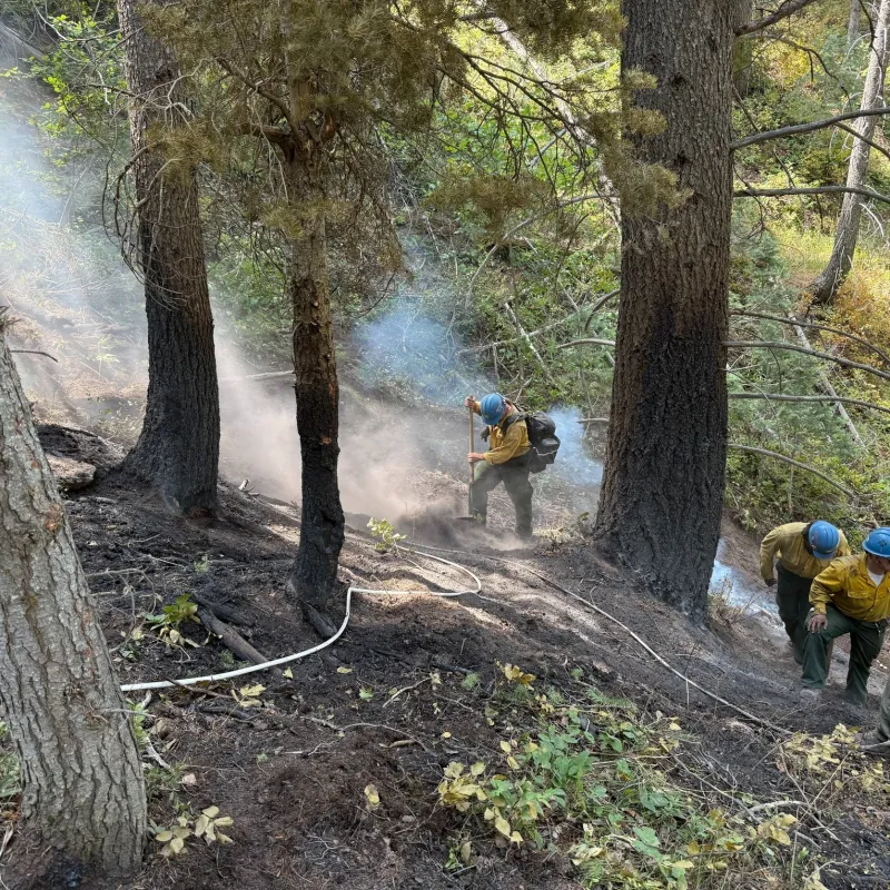 Mill Canyon Fire prompts evacuations near Tibble Fork Reservoir