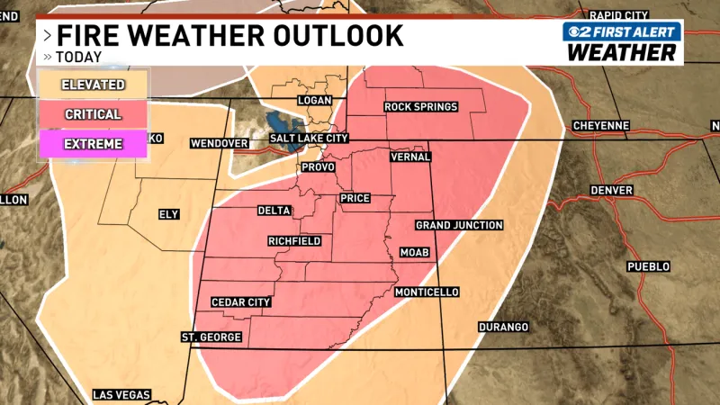 Hot, dry, breezy weather expected as storm works through neighboring states