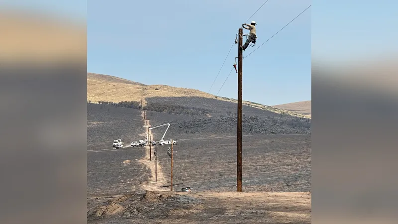 Power poles to be replaced as containment of Monroe Canyon Fire increases