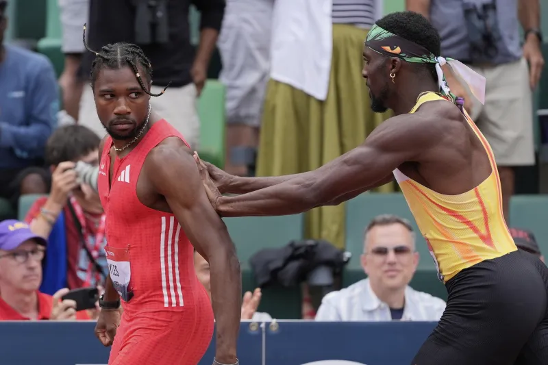 Have You Seen This? Noah Lyles may have rekindled track rivalry with post-race shove