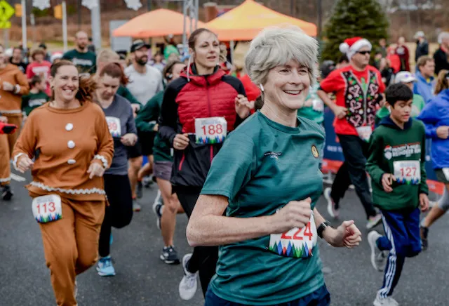 Frosty 3-Miler and Reindeer Run at Embrey Mill, December 10