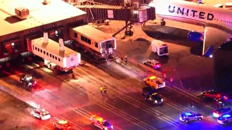Washington Dulles airport transport vehicle slams into dock, 18 hospitalized