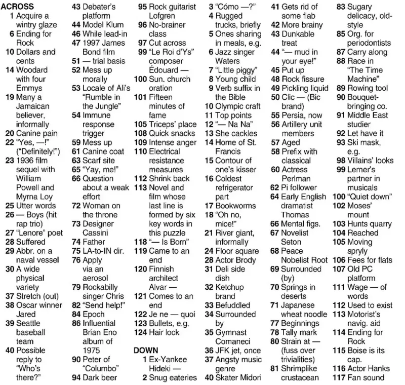 Crossword: 'A Study in Scarlett' (11/16/22)