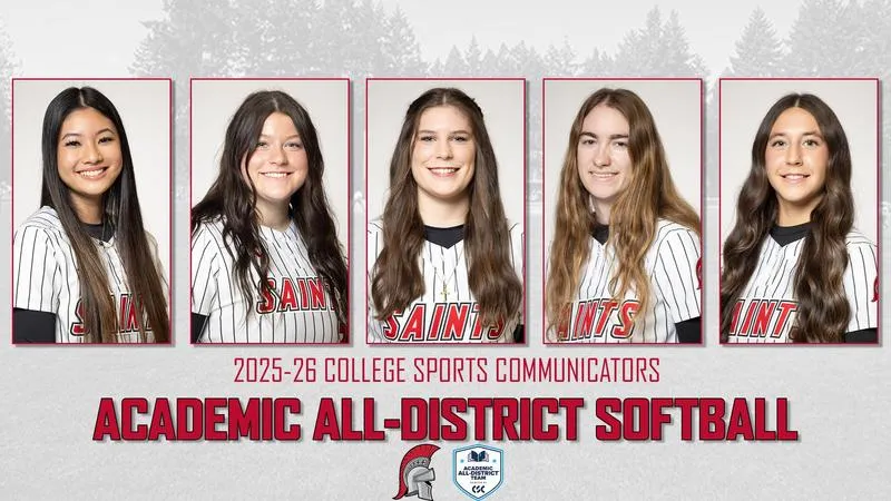 Five Saints Softball players earn CSC Academic-All District honors
