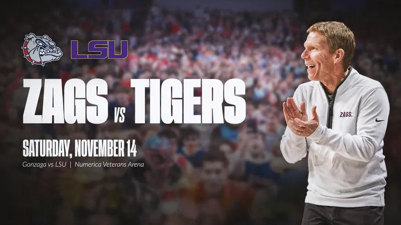 Gonzaga and LSU to Meet in Bad Boy Mowers Spokane Series Nov. 14