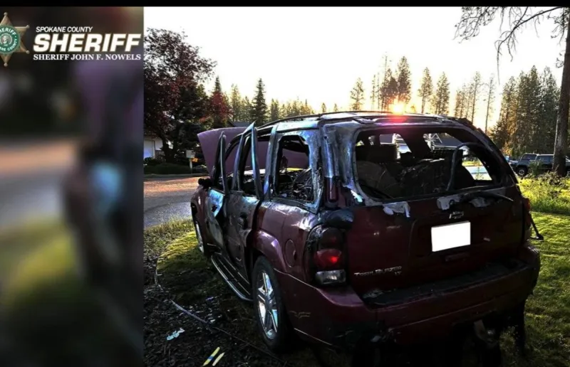 Spokane Suspect 'Blows Up' Own SUV Trying to Siphon Gas from Underground Tank [VIDEO]