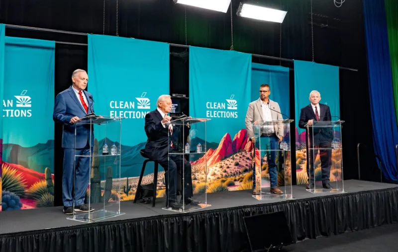 GOP candidates pitch themselves as the person to beat Arizona's Democratic governor