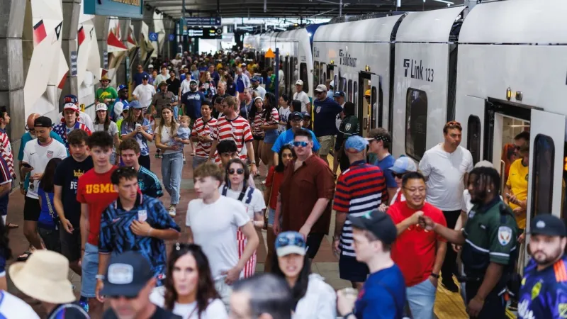 Link sets ridership record with 280,000 passengers during U.S.-Australia World Cup match