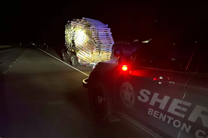 Caught on Camera, Pallet Thief Faces Charges in Benton County