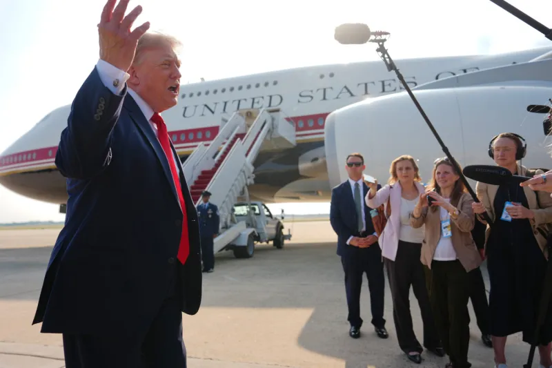Retrofitted Qatari jet takes flight as Air Force One for Trump's trip to North Dakota