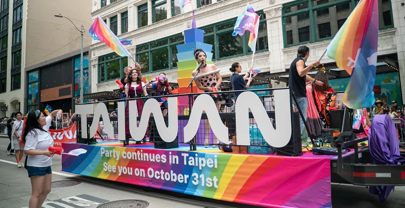 Taiwan builds a 'Rainbow Bridge' at Seattle Pride, highlighting LGBTQ+ inclusion and culture