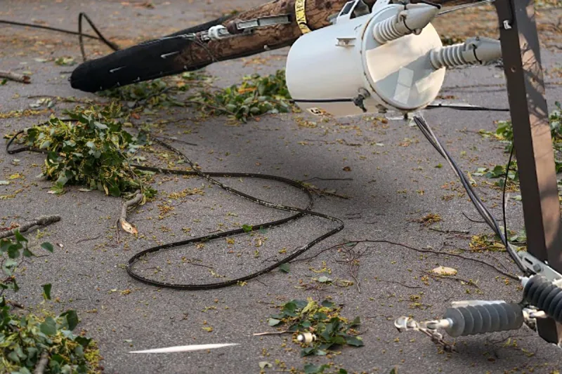 This is What Likely Snapped 9 Richland Power Poles Last Night