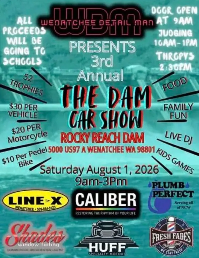 Rocky Reach Dam Hosts This Year's Amazing Car Showcase