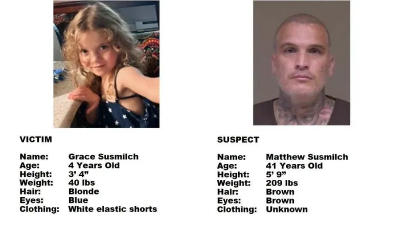 Amber Alert issued for 4-year-old girl forcibly taken in Kennewick