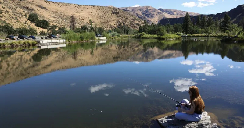 Tim Ponds offers kid-friendly fishing near Naches, and a good story about how it was named