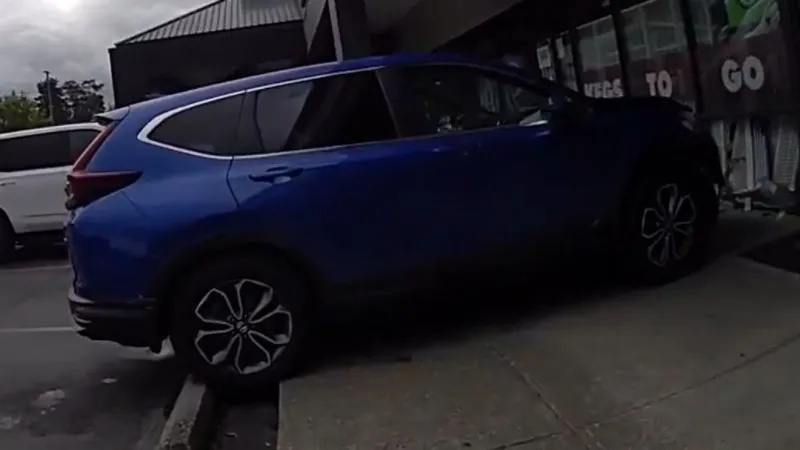 SUV jumps curb, crashes into Sedro-Woolley liquor store; driver arrested for DUI