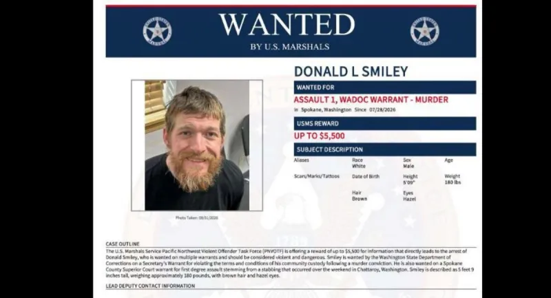 Convicted Killer Sought in Stabbing Incident Near Chattaroy, North of Spokane