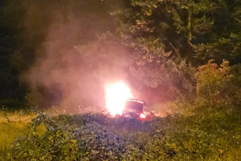 93 MPH, DUI, Eluding, Lead to Fiery Crash with One Injured