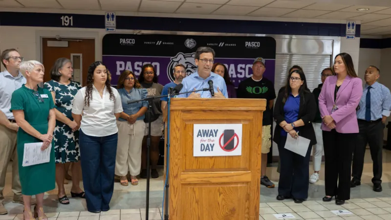 Pasco Leads the Way as Governor Proposes Statewide Phone Ban