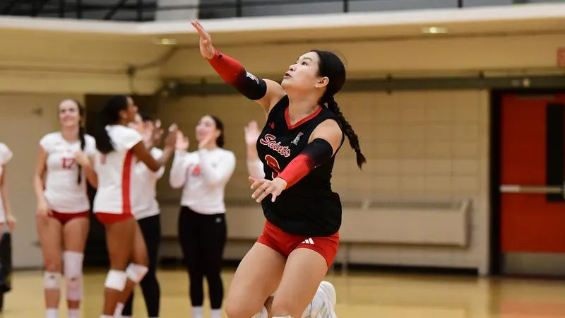 Saints Volleyball falls to #25 Cal State San Bernardino in final day of CSUSB Yotes Classic Showcase