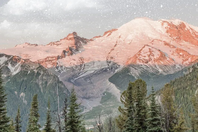 Winter Snow Hit Washington Mountains Last Weekend, With More Soon