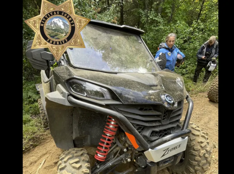Elderly Man Survives Downhill Rollover in Side-by-Side 4-Wheeler in Kittitas County