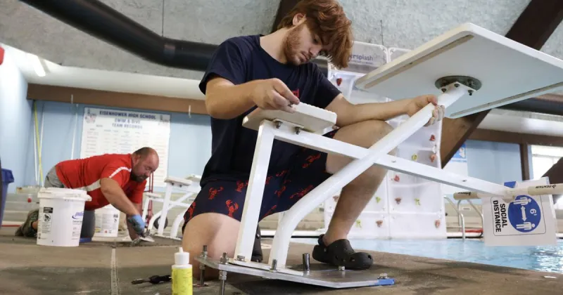 Lions Pool is open for high school girls swim season, still in doubt for the boys