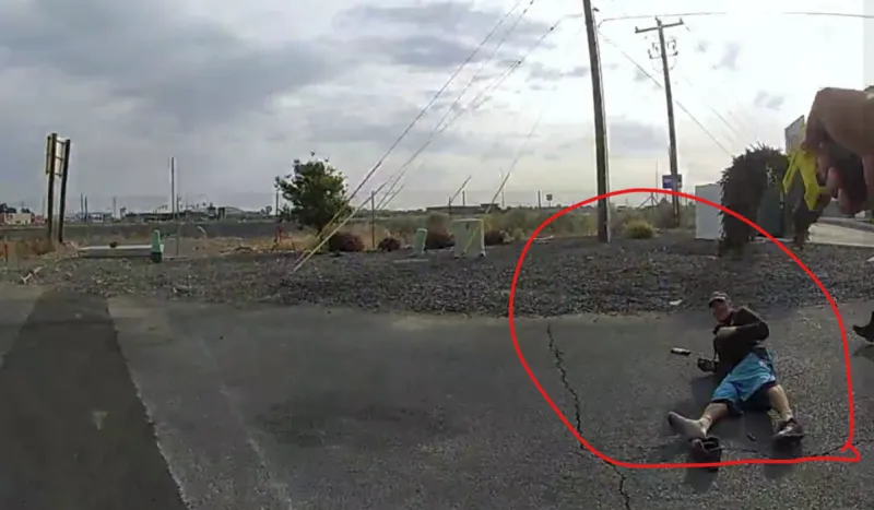 Moses Lake Man Threatens Cops, Taser Knocks his Shoes Off--Literally