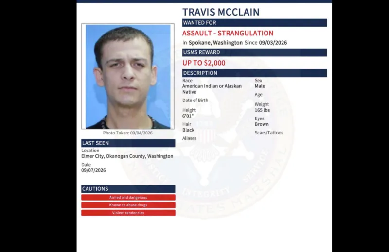 US Marshals Search for Dangerous Armed Assault Suspect in Okanogan County