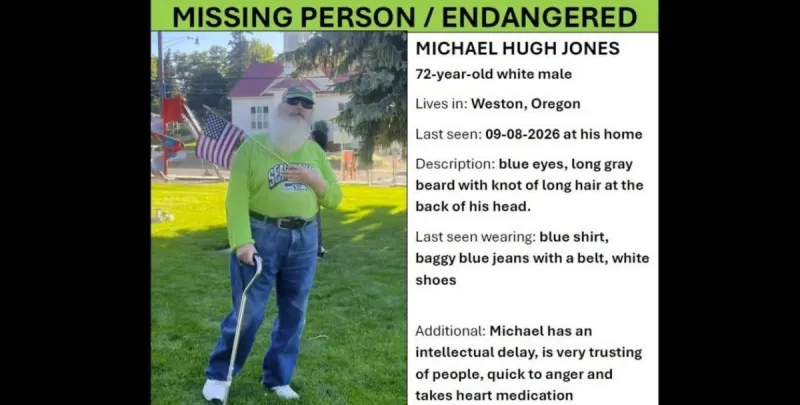 Search Ramps Up for Mentally 'Challenged' Umatilla County Man, Missing Since Sept. 8