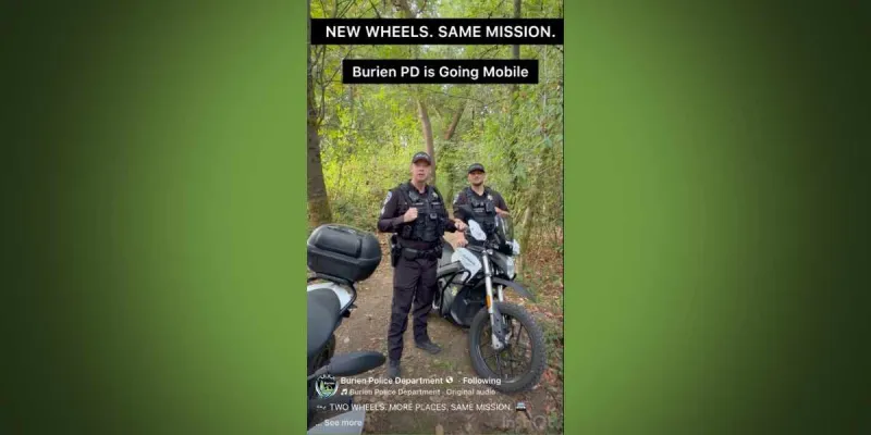 'Two wheels. More places. Same mission' -- Burien Police deploy motorcycles to patrol parks and trails