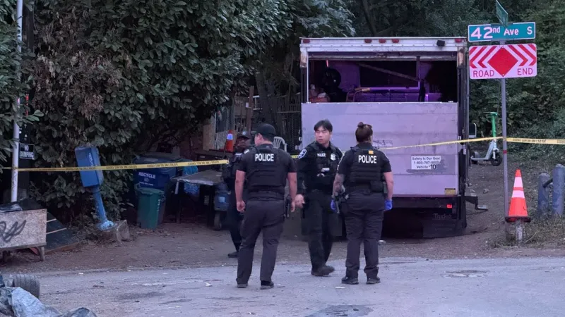 1 person shot at Seattle encampment; suspects flee in vehicle, police say