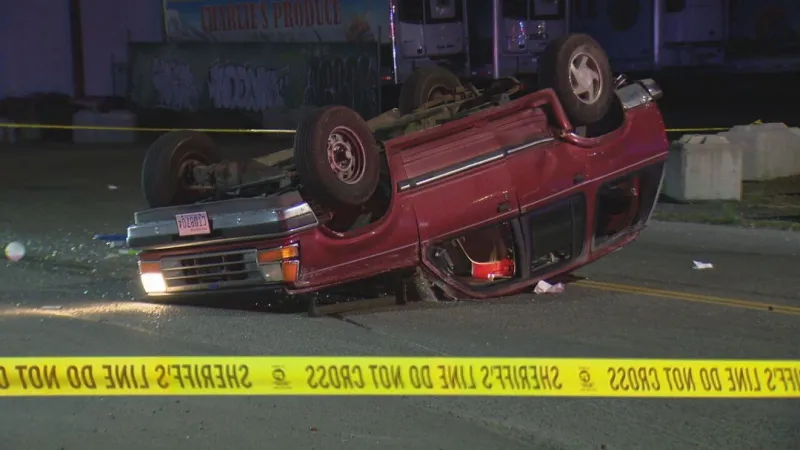 Stolen SUV rolls over in south Seattle after wild chase into Georgetown