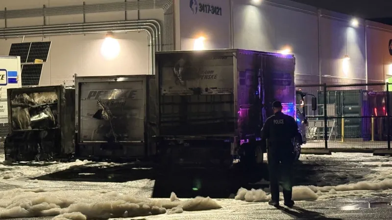 Three box trucks burn in early-morning Seattle fire; no injuries reported