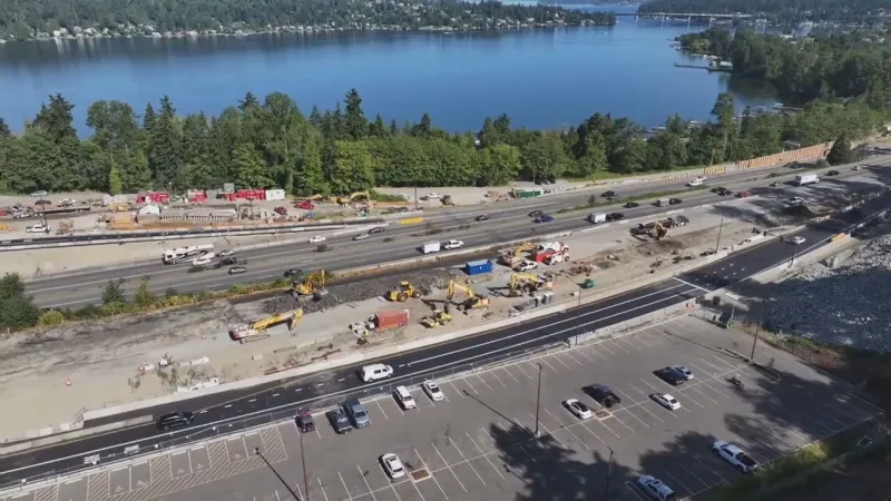 Southbound I-405 closed between Bellevue and Renton this weekend