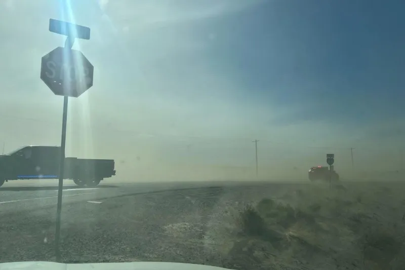 Dust Storm Causing Multiple Crashes, Blocking SR-397. Avoid Area