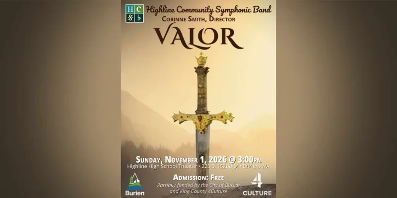 SAVE THE DATE: Highline Community Symphonic Band will perform FREE 'Valor' concert Sunday, Nov. 1