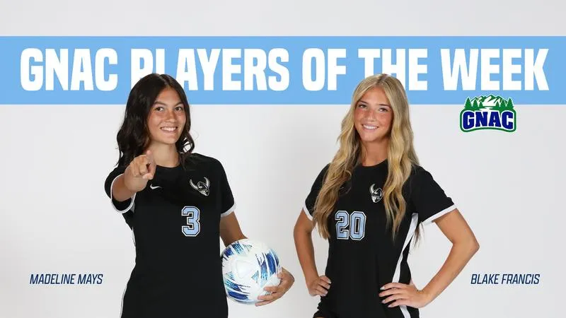 Mays and Francis Sweep GNAC Weekly Awards