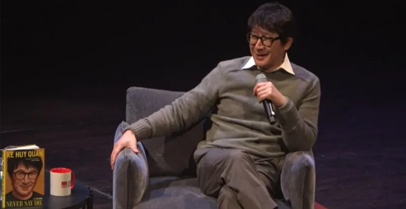 Ke Huy Quan talks about his new memoir, "Never Say Die," at Seattle's Town Hall