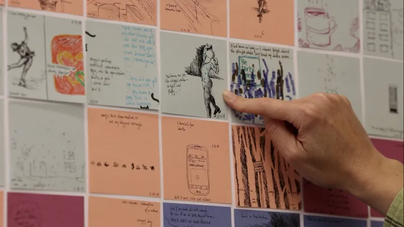 Sticky notes become thousands of tiny canvases for this Seattle artist