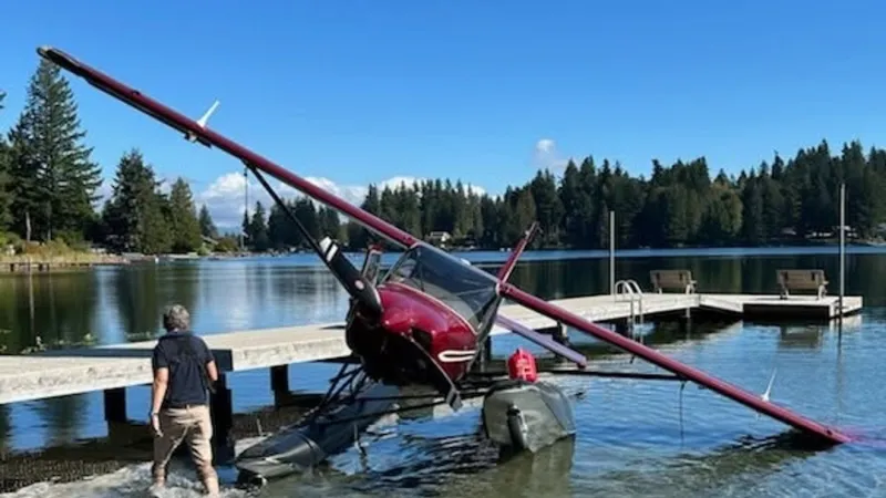 Floatplane makes emergency landing on Lake Ki, pilot helped by Good Samaritan