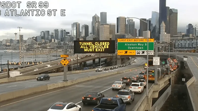 Puget Sound road closures to snarl I-5, I-405, SR 520 and SR 99 through Monday