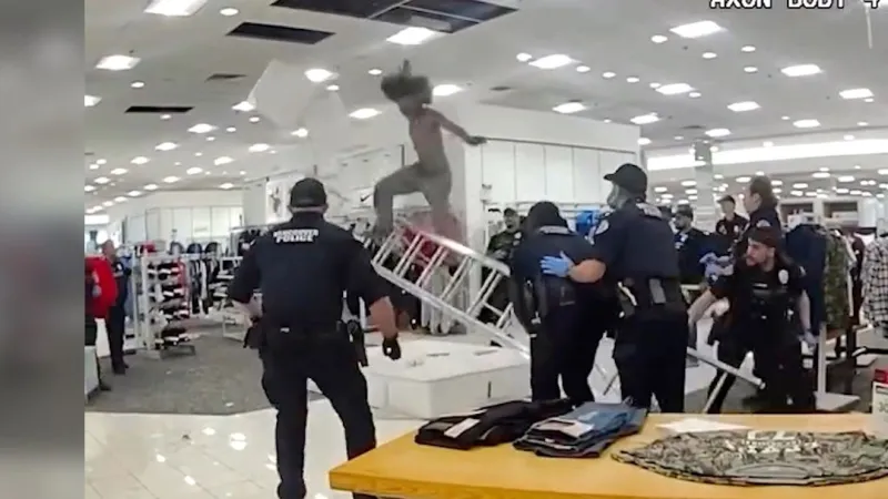 WATCH: Police arrest wanted man hiding in ceiling of Vancouver Mall