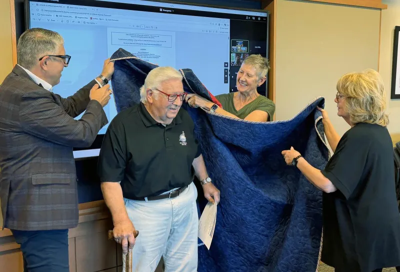 Port Commissioner Skip Novakovich Honored with Quilt of Valor