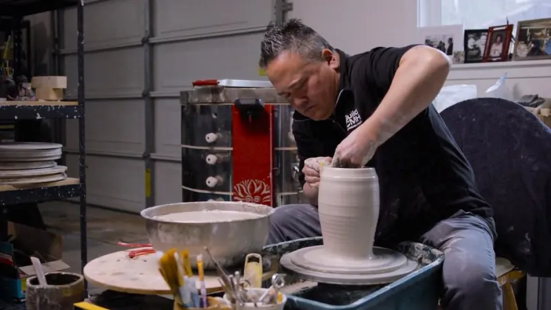 In tiny Naselle, WA, a potter fills vessels with Japanese spirits