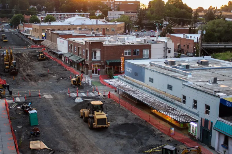 End of construction sees 8% sales tax revenue drop in Pullman