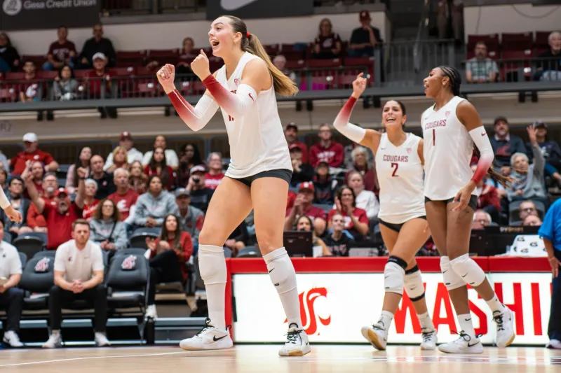 WSU volleyball snaps three-match slide with four-set victory over Texas State