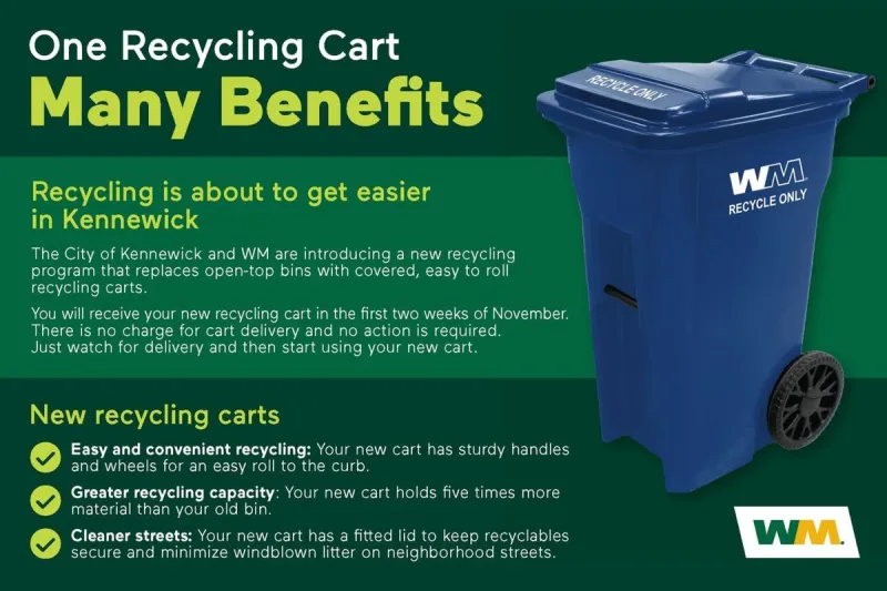 Kennewick Rolls Out New Recycling Carts For Easier Collection